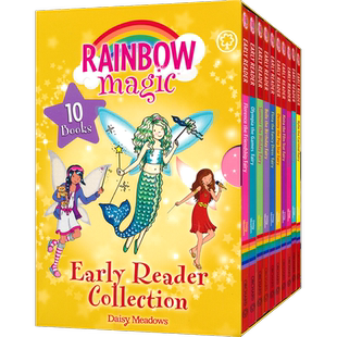 Rainbow Magic Early Readers 彩虹魔法仙子分级读物 Level 2 全彩桥梁书10册盒装 小学英语课外读物 故事书 英文原版进口儿童图书