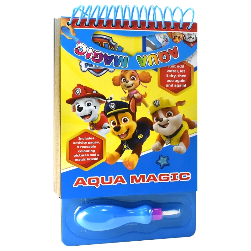 Paw Patrol  Aqua Magic 汪汪队立大功 水笔魔法画板 儿童绘画玩具书 3-6岁 可重复使用 亲子互动 专注力培养 英文原版进口图书