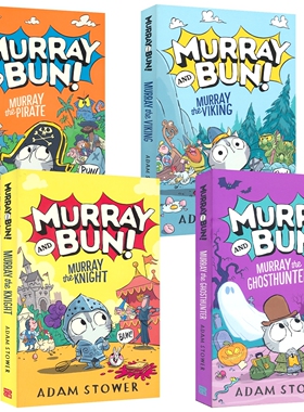 Murray and Bun Murray the Viking 穆雷和本系列1-4册 轻历史科普 儿童故事书 大卫威廉姆斯合作画师 Adam Stower 英文原版进口
