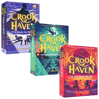 Crookhaven 盗贼学校1-3 小偷学校 被遗忘的迷宫 岛屿大劫案 奇幻冒险故事 章节小说 青少年英语课外读物 英文原版进口儿童图书