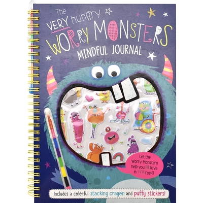 【自营】The Very Hungry Worry Monsters Mindful Journal 超饥饿的忧虑怪兽 心情日记 儿童益智活动 赠蜡笔贴纸 英文原版进口