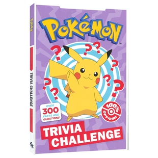 Pokemon Trivia Challenge The ultimate 精灵宝可梦 趣味知识挑战 官方授权 300+知识点和问题 英文原版进口儿童图书