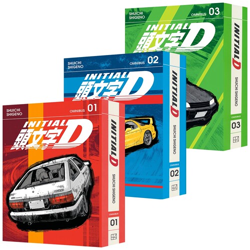Initial D 头文字D系列 精选集第1-3卷 经典赛车漫画 讲谈社漫画 重野秀一 青少年英语读物 英文原版进口儿童图书