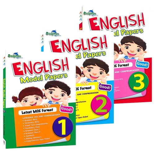 Dolphin English Model Papers 新加坡英语 小学英语模拟试卷 1-3年级 完形填空 阅读理解 语法 词汇 英文原版进口图书