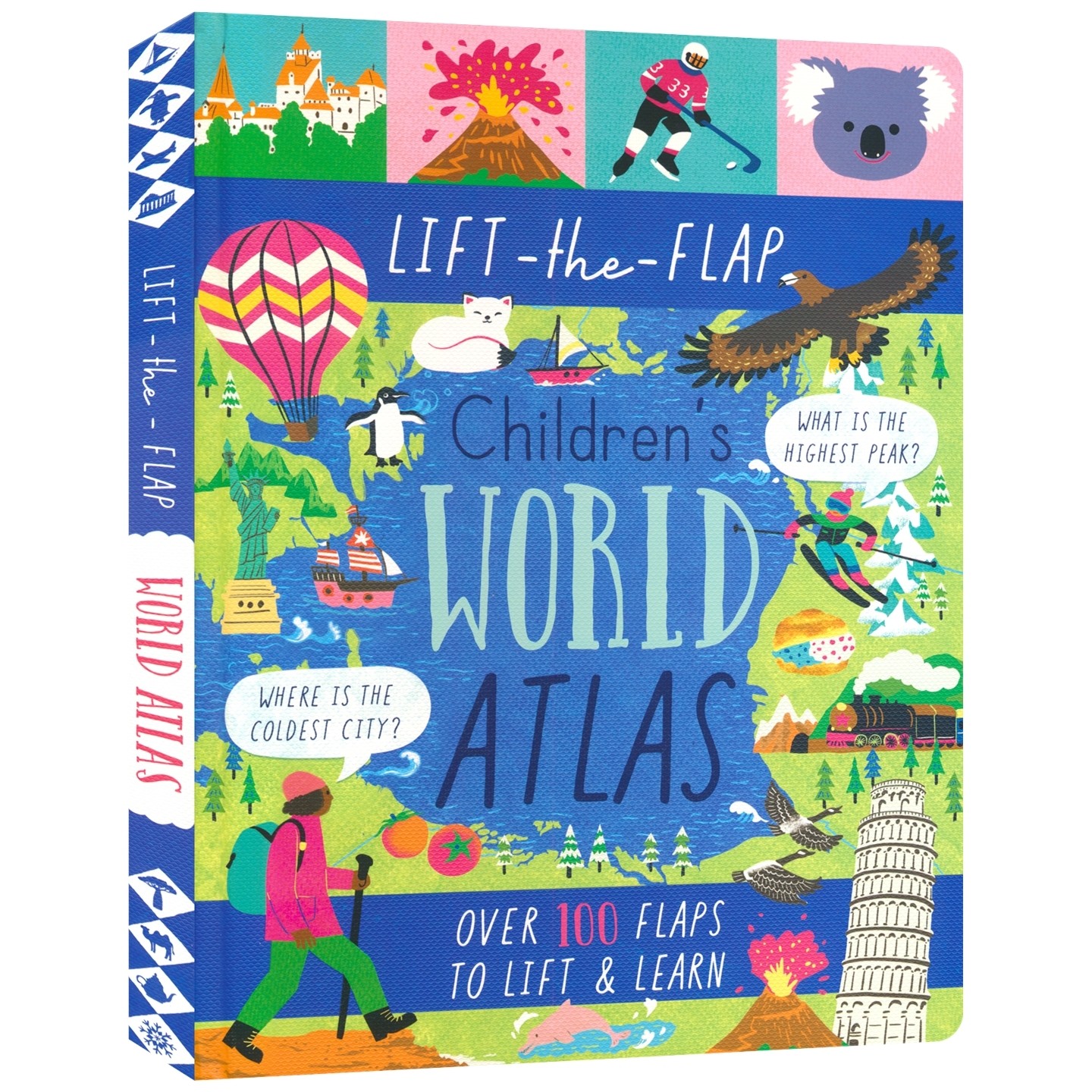 Lift-The-Flap Children's World Atlas 儿童世界地理图集 互动地理启蒙科普书 少儿地理百科翻翻书 课外读物 英文原版进口图书