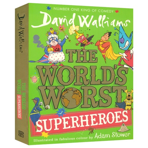 David Walliams The World's Worst Superheroes 大卫威廉姆斯 世界上最糟糕的超级英雄 桥梁书 章节小说 英文原版进口儿童图书
