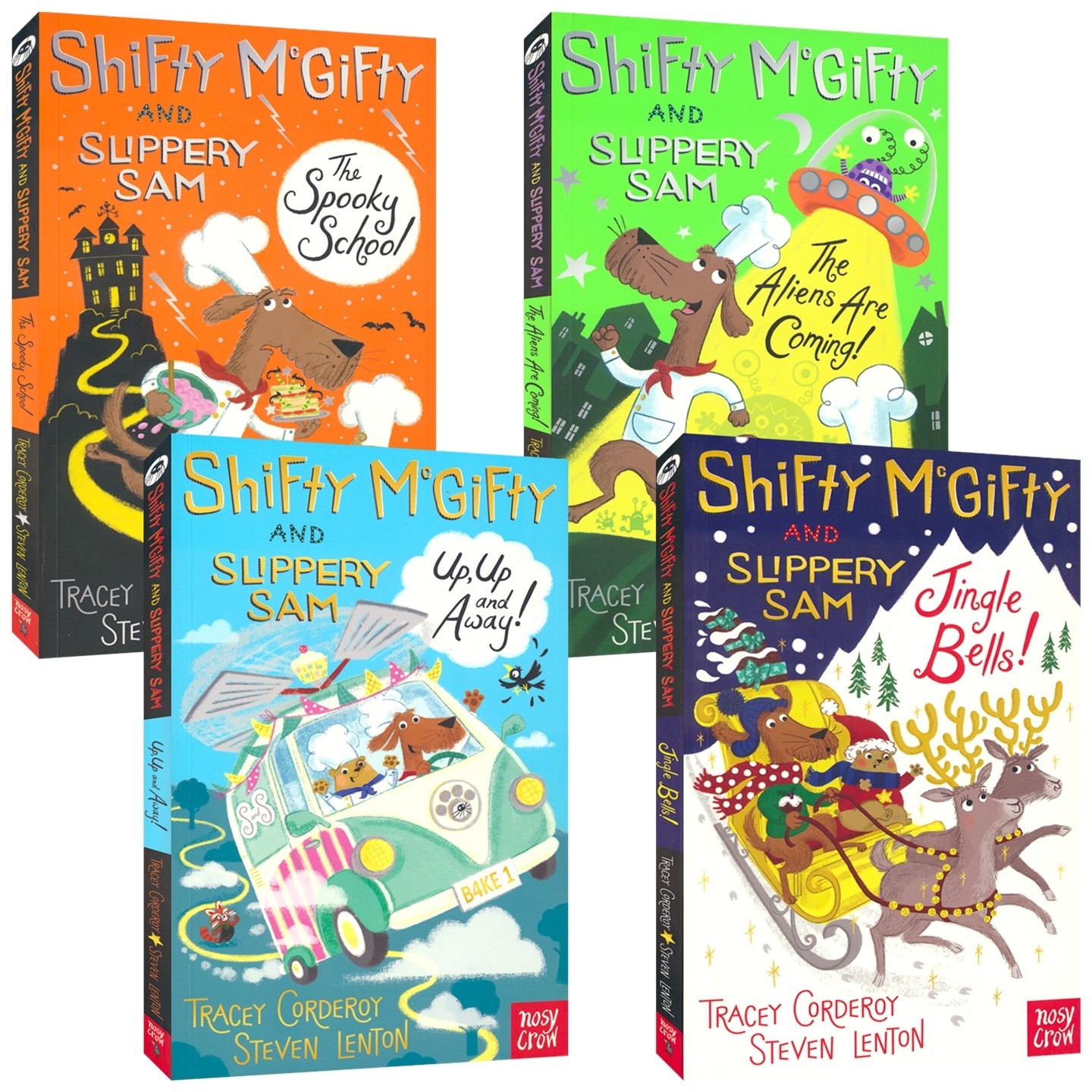 Shifty McGifty and Slippery Sam 强强和盗盗 萌犬神探1-4册 全彩幽默趣味桥梁章节书 英文原版进口儿童图书,书籍/杂志/报纸,儿童读物原版书,淘宝优惠券,粉丝福利购,淘宝优惠卷