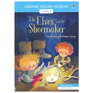 Usborne English Readers The Elves and the Shoemaker level 1精灵和鞋匠英语小读者初级童话故事分级阅读绘本 英文原版进口图书
