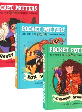 Pocket Potters Harry Potter 哈利波特故事人物漫画小指南3册 官方新品 精装全彩 J.K. Rowling 罗恩 赫敏 英文原版进口儿童图书