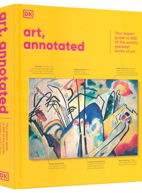 DK Art Annotated:The World's 500 Greatest Paintings Explained 艺术详解 分析世界500幅伟大画作英文原版 精装 科普艺术画册