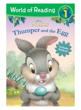 World of Reading L1 Disney Bunnies Thumper and the Egg 迪士尼阅读世界分级读物1级 兔子桑普和蛋 英文原版进口儿童图书