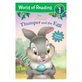 进口儿童图书 英文原版 the Reading Egg Bunnies Disney 兔子桑普和蛋 World Thumper 迪士尼阅读世界分级读物1级 and