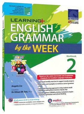 SAP 新加坡英语语法练习册 Learning English Grammar By The Week Workbook 2 小学二年级 英语语法周周练 语法专项训练 英文原版