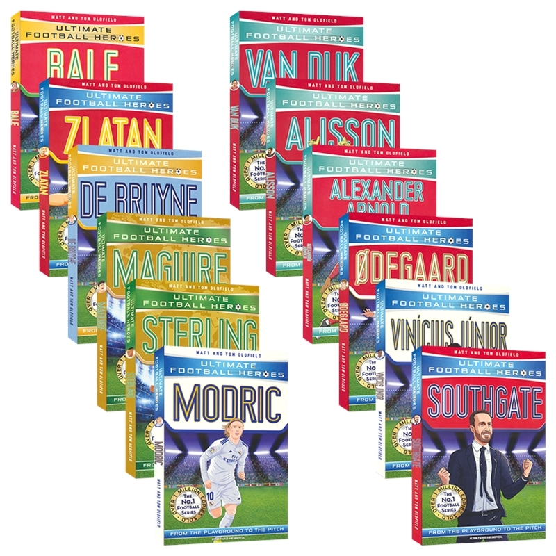 Matt &Tom Oldfield Ultimate Football Hero 足球明星人物传记12册 儿童励志章节书小说 青少年英语课外读物 英文原版进口图书