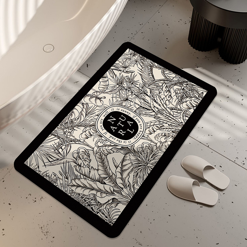 硅藻泥浴室卫生间吸水防滑地垫