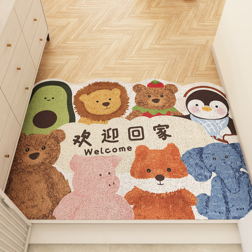 卡通入户门地垫防滑耐磨除尘脚垫