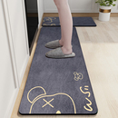 厨房地垫防滑防油可擦免洗家用吸水吸油脚垫防水防油地毯耐脏垫子