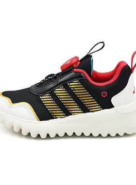 阿迪达斯童鞋男童运动鞋青少年休闲减震透气轻便跑步鞋JS3089