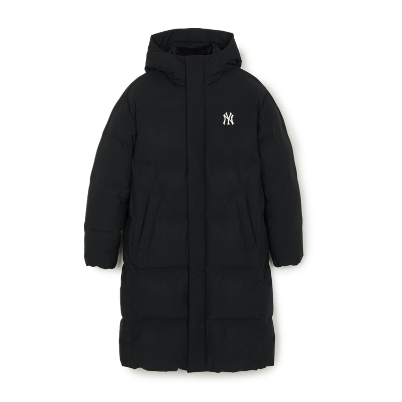 MLB 男女情侣连帽加厚时尚经典长款羽绒服外套 3ADJB1846 YT