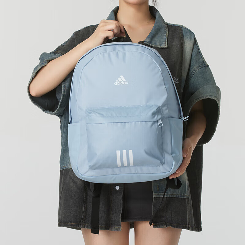 阿迪达斯双肩包男女可调节