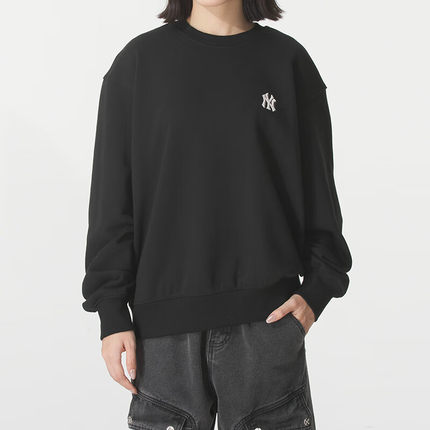 MLB 男装女装运动服跑步健身训练卫衣圆领休闲套头衫3AMTB0154