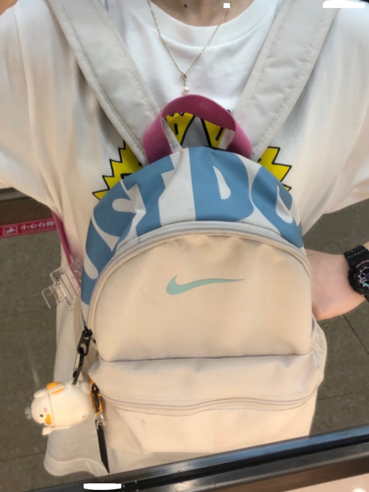 耐克儿童包学生书包糖果色可爱双肩包24新款休闲旅行出游运动背包