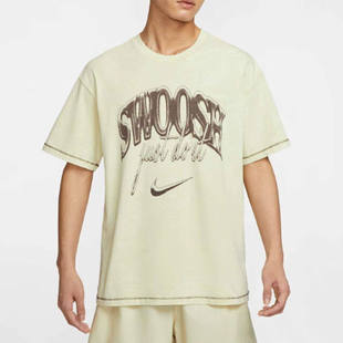 229 印花圆领纯棉休闲宽松T恤HQ9261 耐克短袖 男子时尚