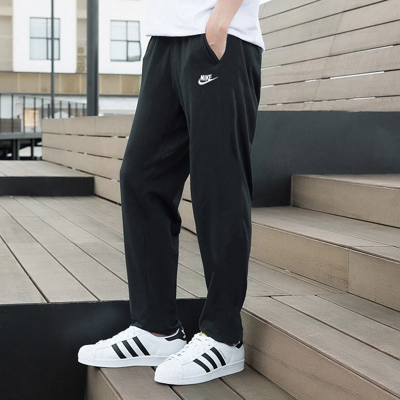 Nike耐克正品黑色纯棉长裤