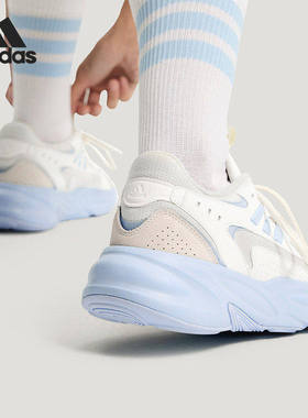 AdidasAdidas女鞋低帮系带休闲鞋透气缓震训练老爹鞋KH7956