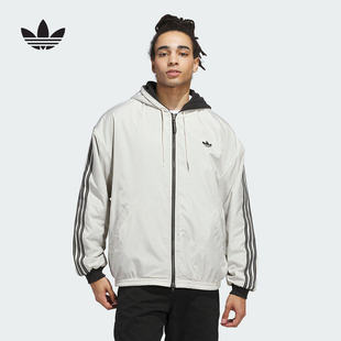 adidas阿迪达斯三叶草双面穿夹克Shmoofoil连帽宽松外套 JX5440