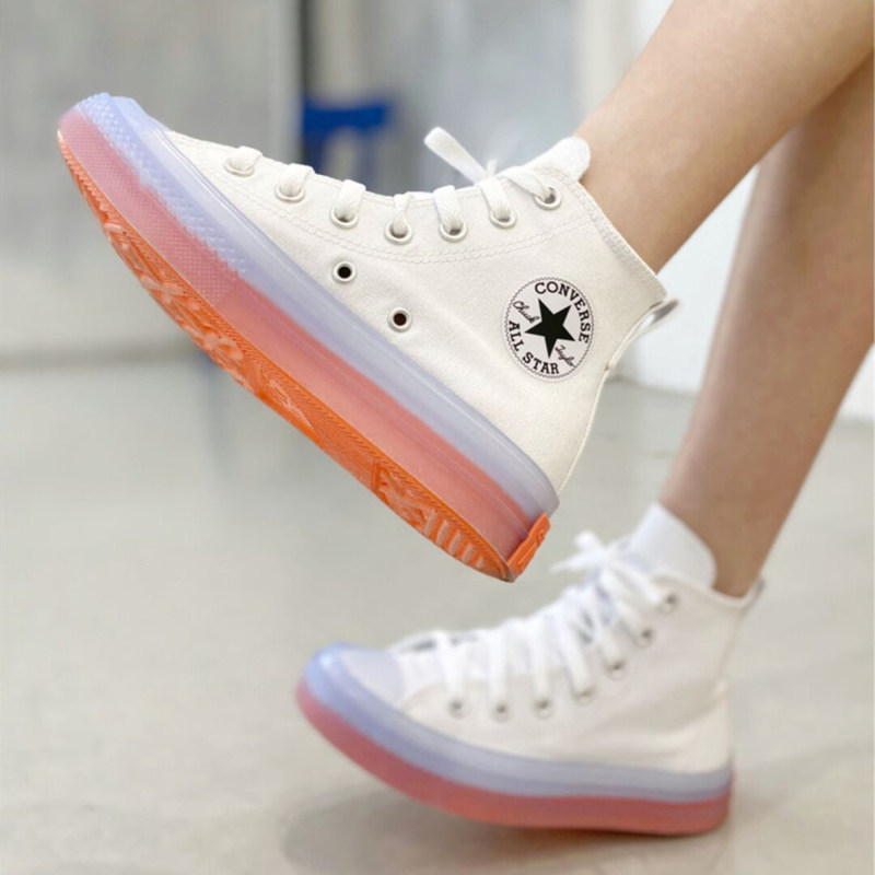 converse匡威男鞋女鞋all star cx果冻底帆布鞋167807c