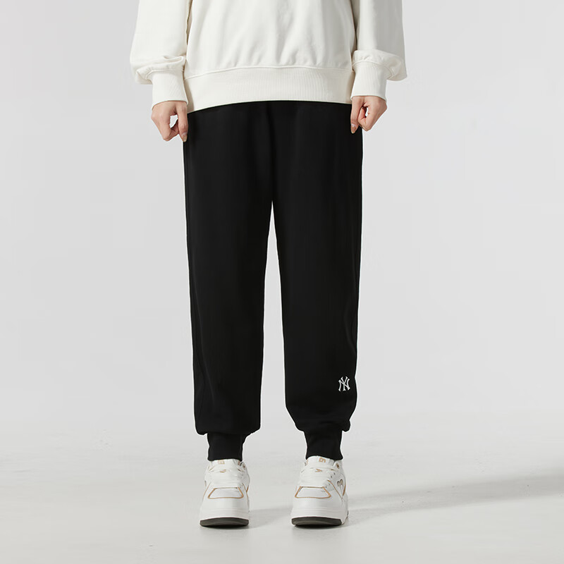 MLB 裤子男裤女裤潮流时尚情侣休闲裤纽约洋基针织长裤3APTB0151
