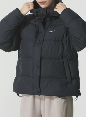 NIKE耐克羽绒服女装厚外套运动服休闲保暖连帽夹克IH0728-010