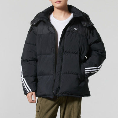Adias官网三叶草羽绒服男