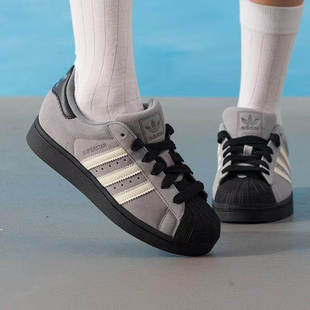 Adidas阿迪达斯男女鞋 贝壳头休闲鞋 低帮板鞋 JQ3222 三叶草经典