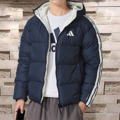 阿迪达斯双面穿羽绒服男装