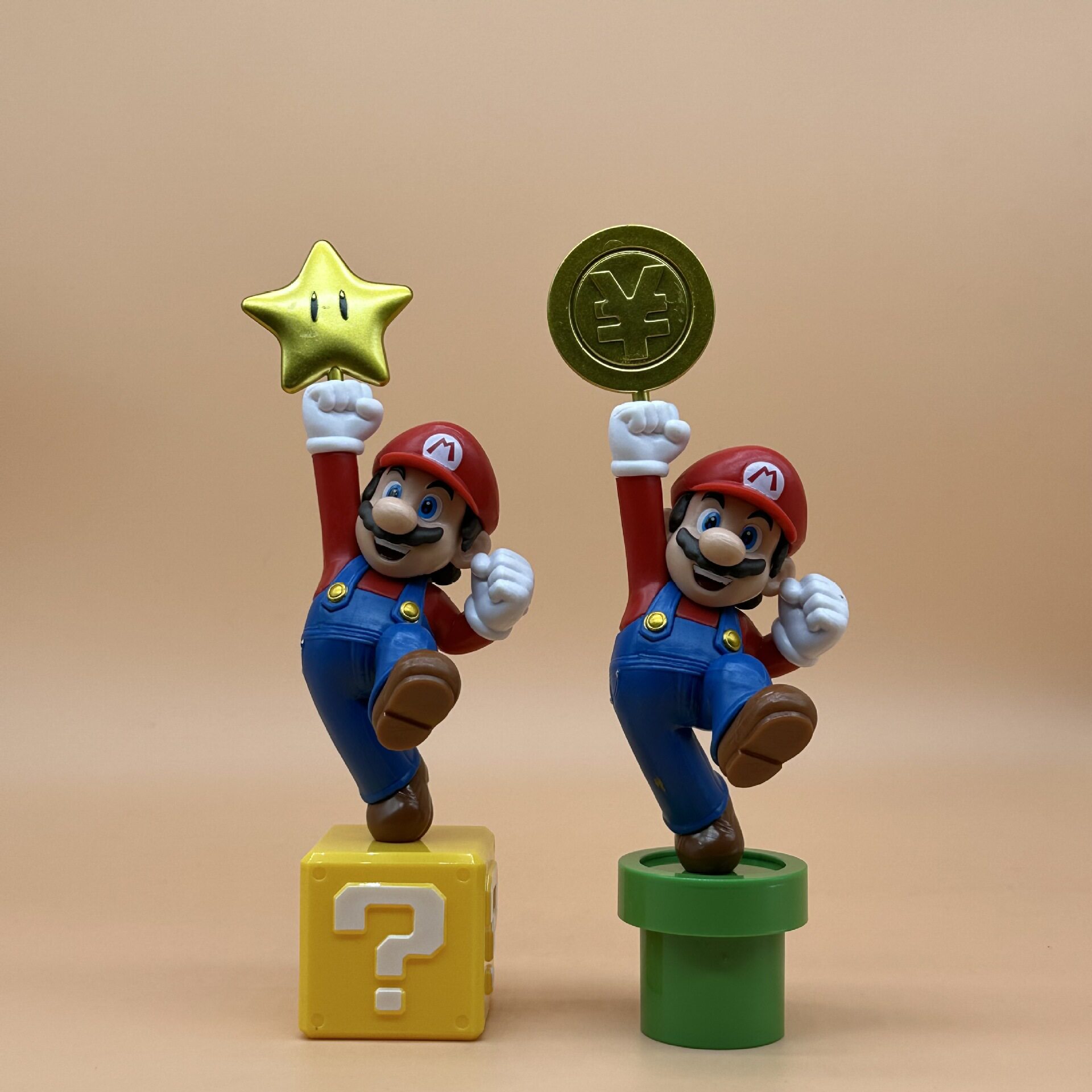 超级马里奥五星金币手办模型摆件游戏周边收藏 桌面机箱玛丽摆件