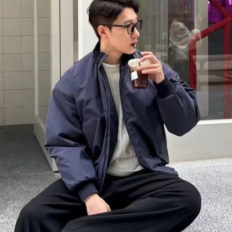 春秋薄款立领短款男士风衣