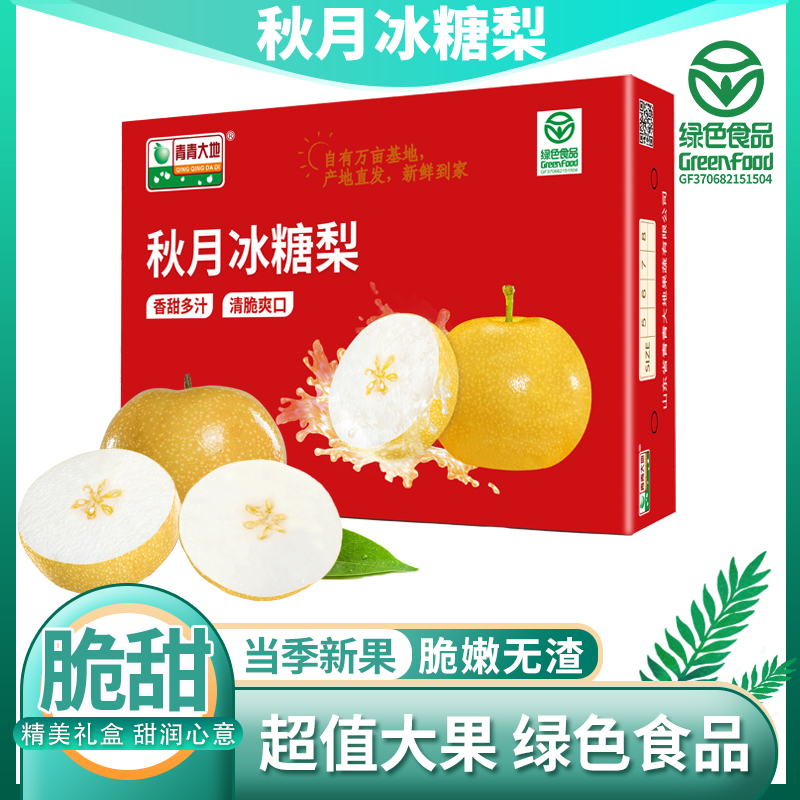 秋月梨山东莱阳新鲜水果冰糖梨