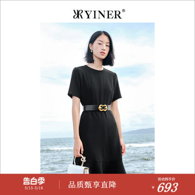 【醋酸系列】YINER音儿专选女装夏新圆领连衣裙