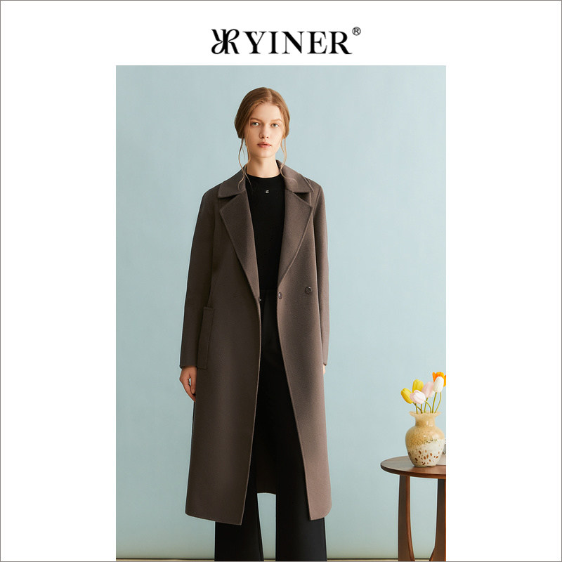 【来了就好】YINER音儿女装冬季纯羊毛双面呢外套8C63580026
