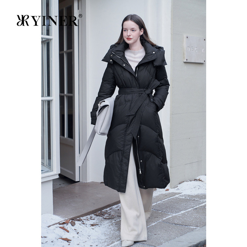 【舒心】YINER音儿专选春季新款长款厚实保暖连帽白鹅绒羽绒服,女装/女士精品,羽绒服,淘宝优惠券,粉丝福利购,淘宝优惠卷