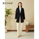 YINER音儿专选2025春季 优雅一手长四面弹双排扣风衣气质外套 新款