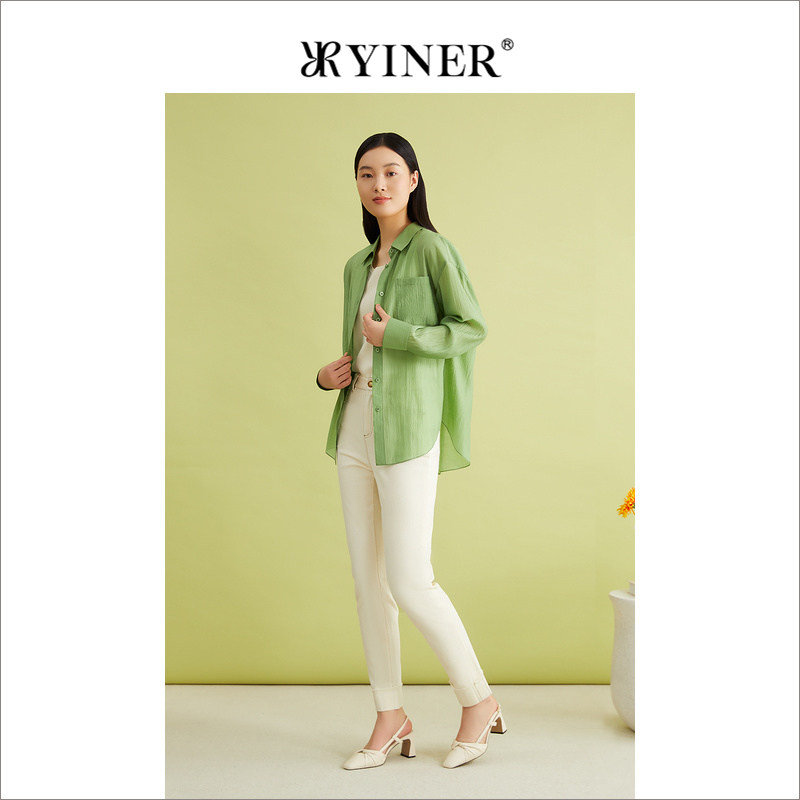 【环保天丝】YINER音儿春季莱赛尔衬衫上衣