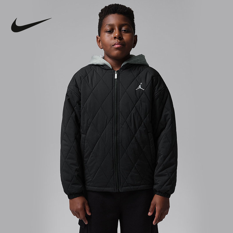 耐克NIKE新品运动休闲保暖棉外套2026冬男性女性棉服 JF0603-010