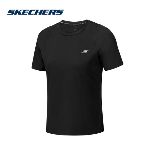Skechers斯凯奇26夏女士休闲运动舒适透气百搭短袖T恤衫 P226W073