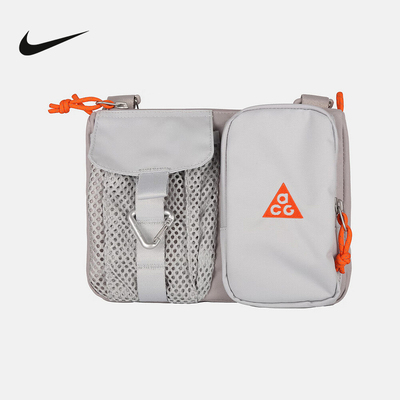 NIKE耐克ACG男女户外收纳斜挎包魔术贴拉链口袋单肩包HJ8180-009