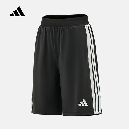 adidas阿迪达斯运动裤2026夏男小童时尚简约舒适五分裤短裤KZ0351