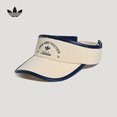 adidas阿迪达斯三叶草遮阳帽子秋学院风女网球运动空顶帽 LD6380