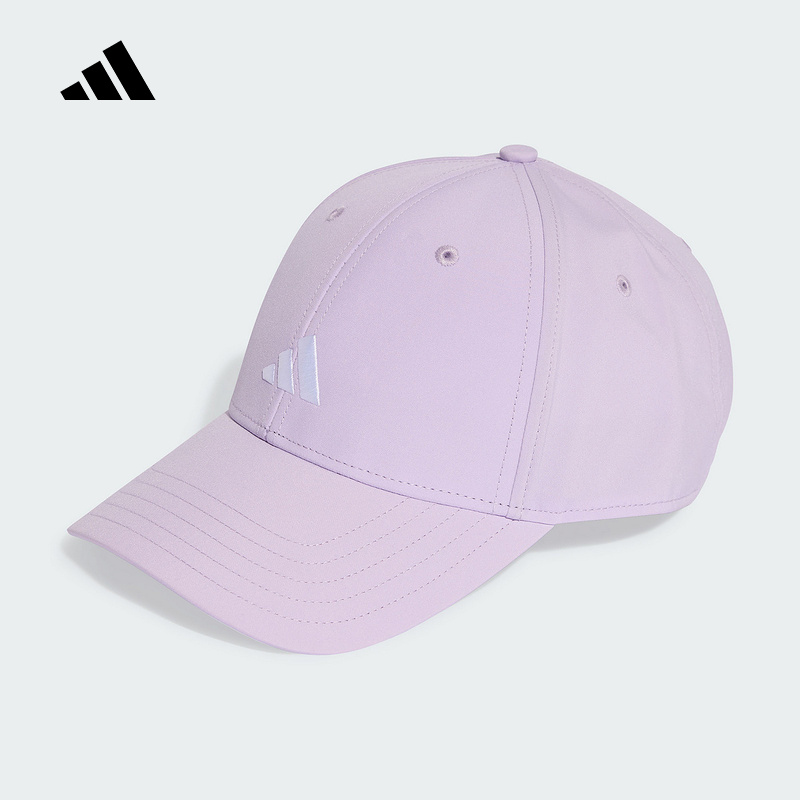adidas阿迪达斯硬顶遮阳棒球帽2025秋女刺绣LOGO鸭舌帽子KA0108